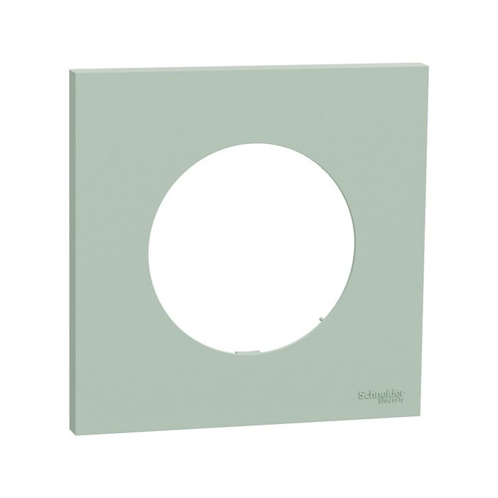 Schneider Odace - plaque de finition 1 poste - couleur Vert jade - Réf : S903702