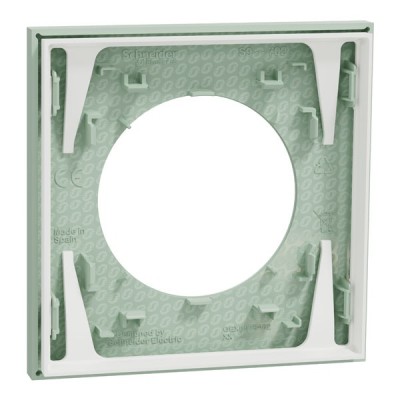 Schneider Odace - plaque de finition 1 poste - couleur Vert jade - Réf : S903702