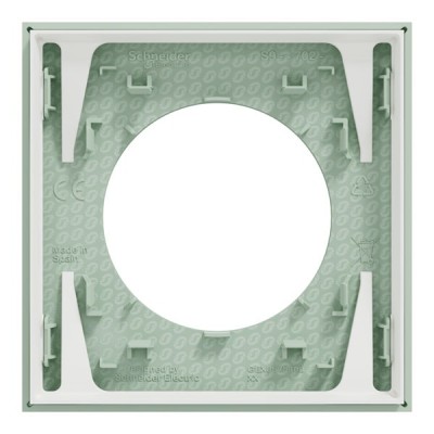Schneider Odace - plaque de finition 1 poste - couleur Vert jade - Réf : S903702