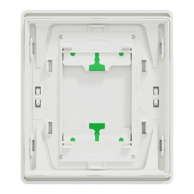 Schneider Odace Architecte Intégral - enjo et plaque - pour VV ou BP simple - Blanc craie - Réf : S929223