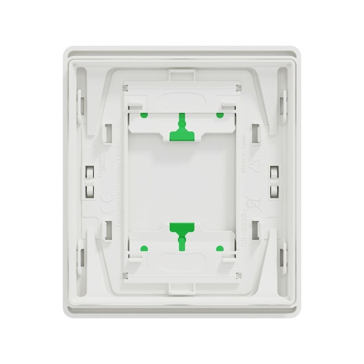 Schneider Odace Architecte Intégral - enjo et plaque - pour VV ou BP simple - Blanc craie - Réf : S929223