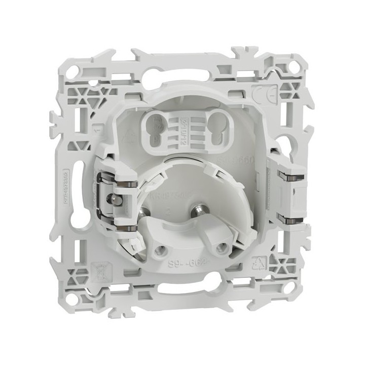 Schneider Odace - sortie de câble avec griffes - serre câble 6 à 12 mm² - blanc craie - Réf : S925662
