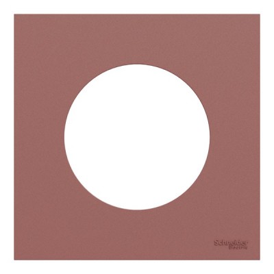 Schneider Odace - plaque de finition 1 poste - couleur Rose grenat - Réf : S905702