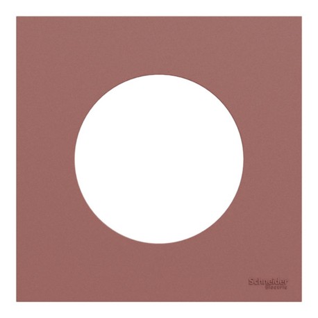 Schneider Odace - plaque de finition 1 poste - couleur Rose grenat - Réf : S905702