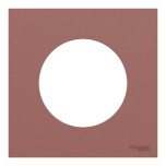 Schneider Odace - plaque de finition 1 poste - couleur Rose grenat - Réf : S905702