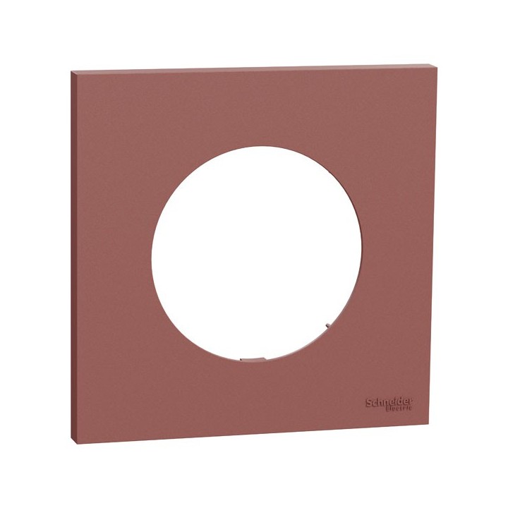 Schneider Odace - plaque de finition 1 poste - couleur Rose grenat - Réf : S905702