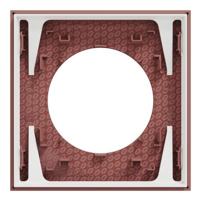 Schneider Odace - plaque de finition 1 poste - couleur Rose grenat - Réf : S905702