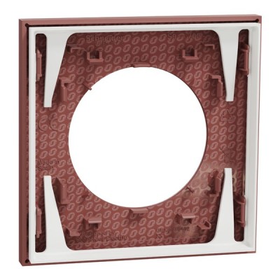 Schneider Odace - plaque de finition 1 poste - couleur Rose grenat - Réf : S905702