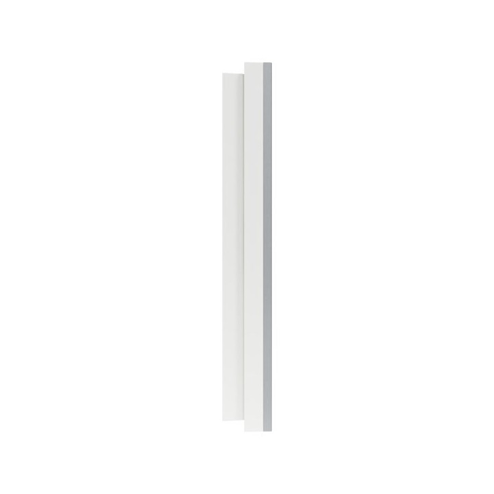 Schneider Odace Métal - plaque de finition 2 postes - effet Titane support blanc - Réf : S910704