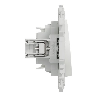 Schneider Odace - va-et-vient ou poussoir avec griffes - 10AX - blanc craie - Réf : S925204