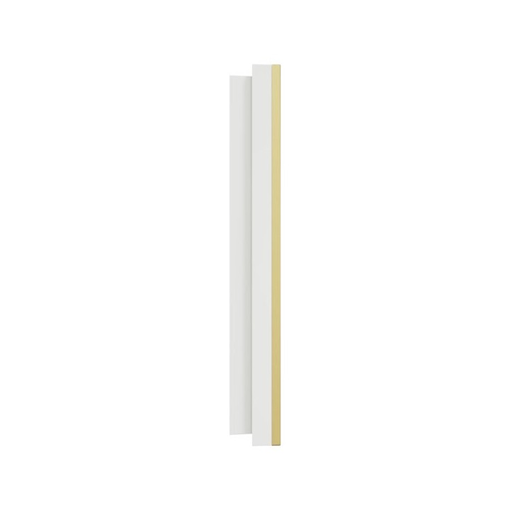 Schneider Odace Métal - plaque de finition 3 postes - effet Laiton support blanc - Réf : S911706