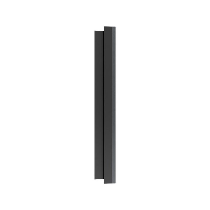 Schneider Odace Métal - plaque de finition 1 poste - effet Perle Noire support noir - Réf : S912702