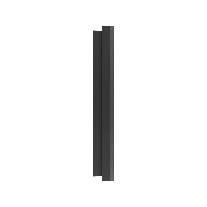 Schneider Odace Métal - plaque de finition 2 postes - effet Perle Noire support noir - Réf : S912704