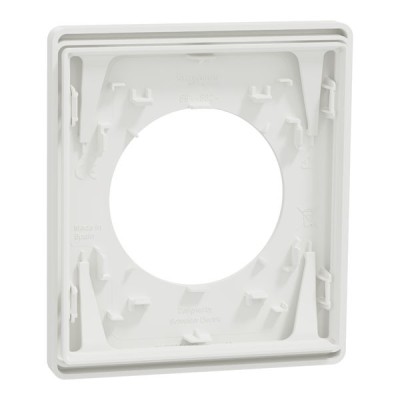 Schneider Odace Architecte - plaque de finition 1 poste - couleur Blanc craie - Réf : S920802
