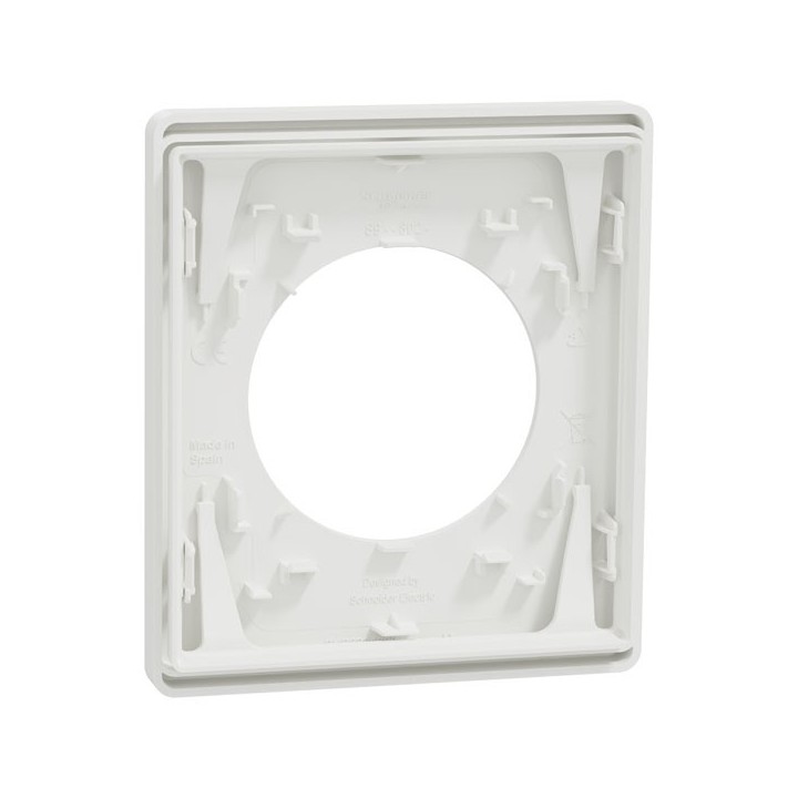 Schneider Odace Architecte - plaque de finition 1 poste - couleur Blanc craie - Réf : S920802