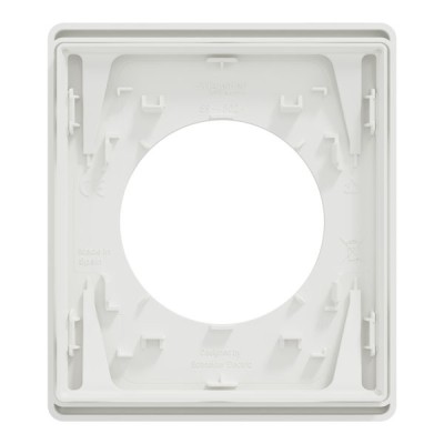 Schneider Odace Architecte - plaque de finition 1 poste - couleur Blanc craie - Réf : S920802