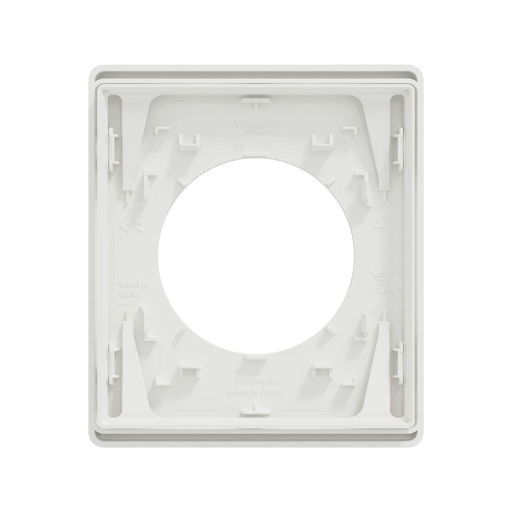 Schneider Odace Architecte - plaque de finition 1 poste - couleur Blanc craie - Réf : S920802