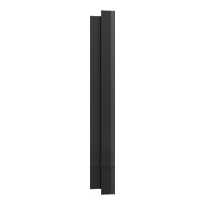 Schneider Odace Métal - plaque de finition 3 postes - effet Perle Noire support noir - Réf : S912706