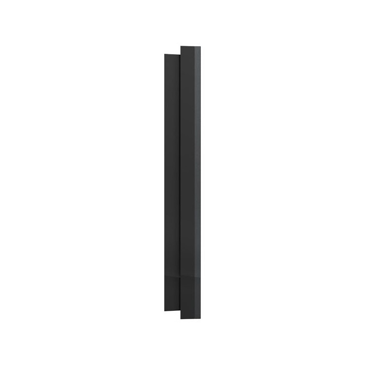 Schneider Odace Métal - plaque de finition 3 postes - effet Perle Noire support noir - Réf : S912706