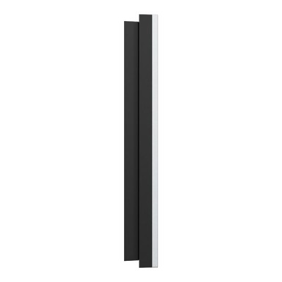 Schneider Odace Métal - plaque de finition 1 poste - effet Aluminium support noir - Réf : S913702