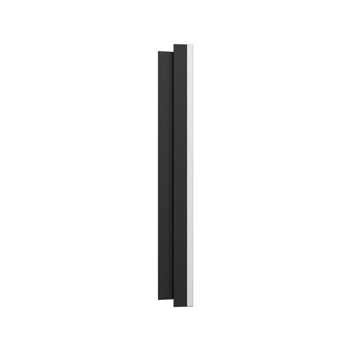 Schneider Odace Métal - plaque de finition 1 poste - effet Aluminium support noir - Réf : S913702