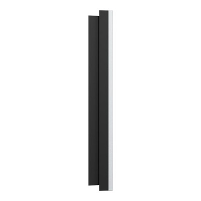 Schneider Odace Métal - plaque de finition 2 postes - effet Aluminium support noir - Réf : S913704