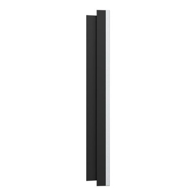 Schneider Odace Métal - plaque de finition 3 postes - effet Aluminium support noir - Réf : S913706