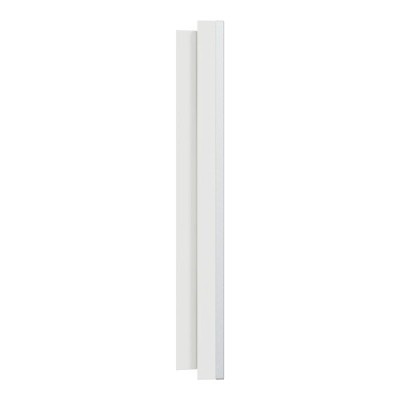 Schneider Odace Métal - plaque de finition 1 poste - effet Aluminium support blanc - Réf : S914702