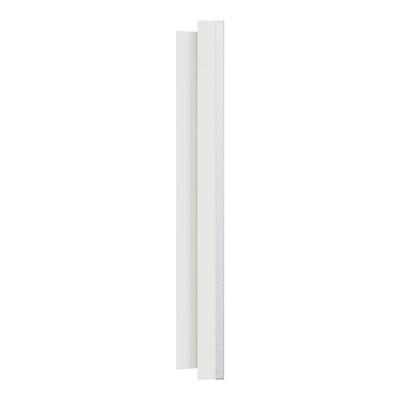 Schneider Odace Métal - plaque de finition 2 postes - effet Aluminium support blanc - Réf : S914704
