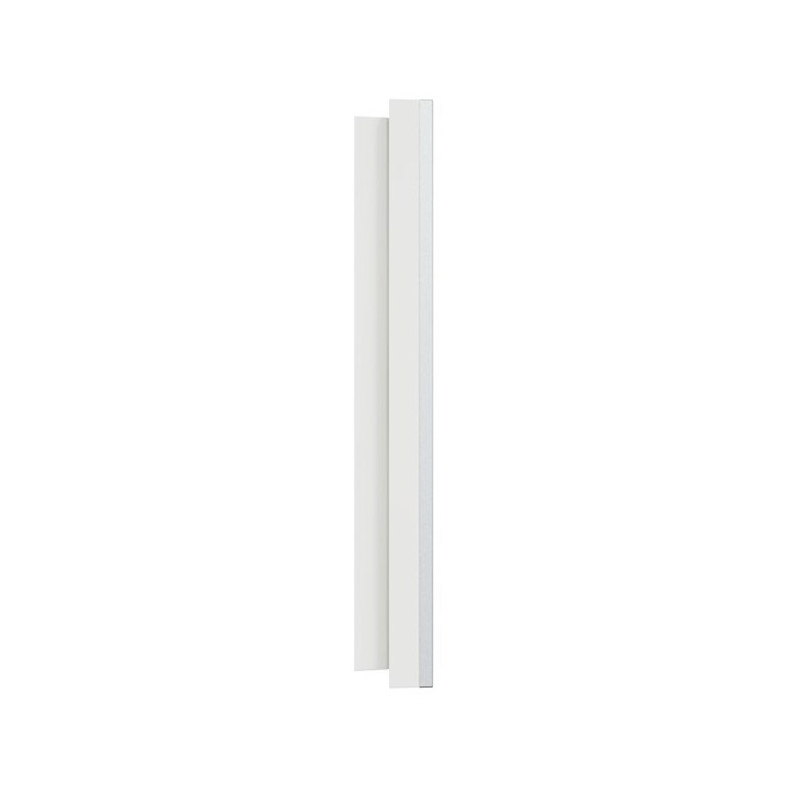 Schneider Odace Métal - plaque de finition 2 postes - effet Aluminium support blanc - Réf : S914704