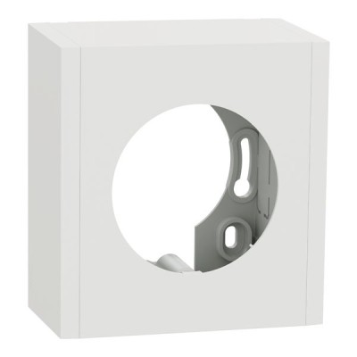 Schneider Odace - boîte pour montage en saillie - 1 poste associable - blanc craie - Réf : S920762