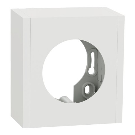 Schneider Odace - boîte pour montage en saillie - 1 poste associable - blanc craie - Réf : S920762