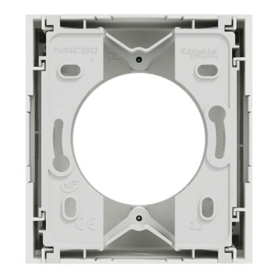 Schneider Odace - boîte pour montage en saillie - 1 poste associable - blanc craie - Réf : S920762
