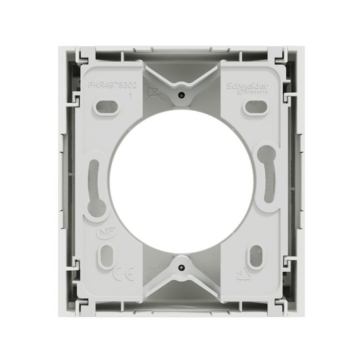 Schneider Odace - boîte pour montage en saillie - 1 poste associable - blanc craie - Réf : S920762