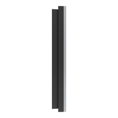 Schneider Odace Métal - plaque de finition 2 postes - effet Titane support noir - Réf : S915704