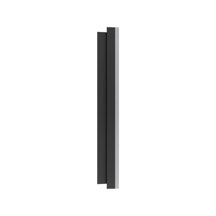 Schneider Odace Métal - plaque de finition 2 postes - effet Titane support noir - Réf : S915704