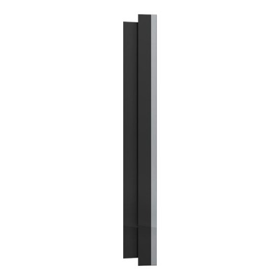 Schneider Odace Métal - plaque de finition 3 postes - effet Titane support noir - Réf : S915706