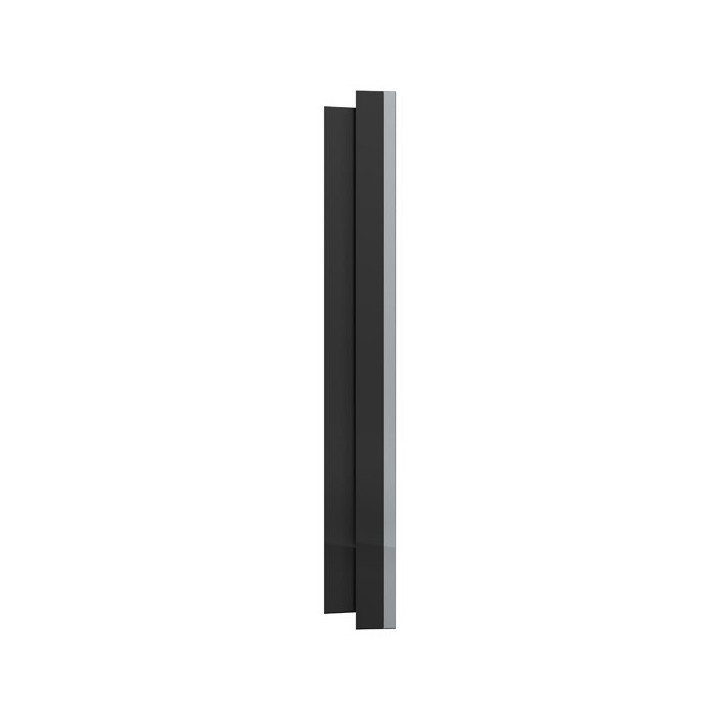 Schneider Odace Métal - plaque de finition 3 postes - effet Titane support noir - Réf : S915706