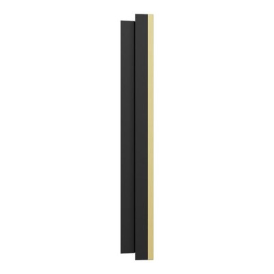 Schneider Odace Métal - plaque de finition 1 poste - effet Laiton support noir - Réf : S916702