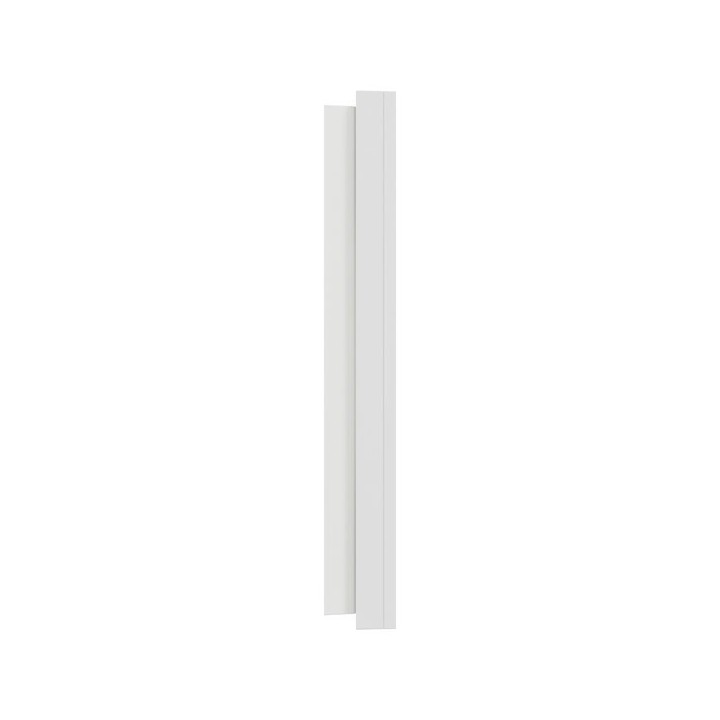 Schneider Odace Métal - plaque de finition 1 poste - effet Céramique Blanc support blanc - Réf : S917702