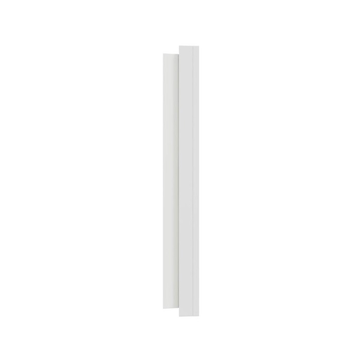 Schneider Odace Métal - plaque de finition 2 postes - effet Céramique Blanc support blanc - Réf : S917704