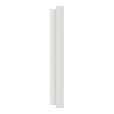 Schneider Odace Métal - plaque de finition 3 postes - effet Céramique Blanc support blanc - Réf : S917706