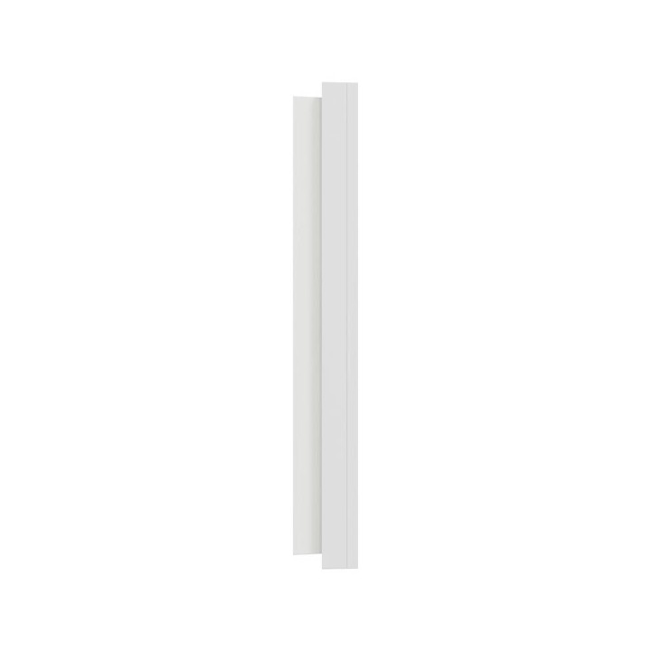 Schneider Odace Métal - plaque de finition 3 postes - effet Céramique Blanc support blanc - Réf : S917706