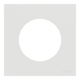 Schneider Odace - plaque de finition 1 poste - couleur Blanc craie - Réf : S920702