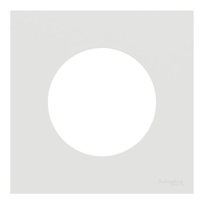 Schneider Odace - plaque de finition 1 poste - couleur Blanc craie - Réf : S920702