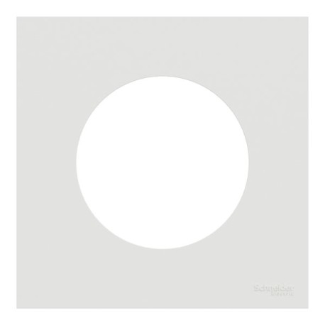 Schneider Odace - plaque de finition 1 poste - couleur Blanc craie - Réf : S920702