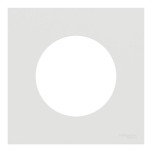 Schneider Odace - plaque de finition 1 poste - couleur Blanc craie - Réf : S920702