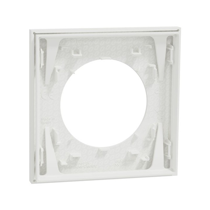Schneider Odace - plaque de finition 1 poste - couleur Blanc craie - Réf : S920702
