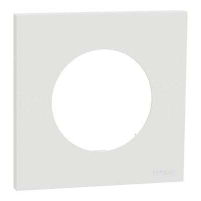 Schneider Odace - plaque de finition 1 poste - couleur Blanc craie - Réf : S920702