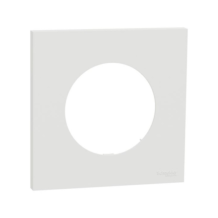 Schneider Odace - plaque de finition 1 poste - couleur Blanc craie - Réf : S920702